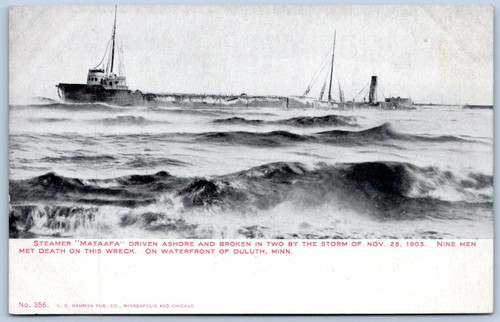 Postcard duluth steamer - postcard, mn