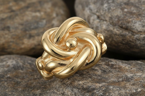 Men heavy knot ring gents - ring,