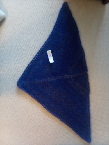 Handknitted wrap shawl in - wrap/shawl,,