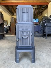 Ham Jern 209 Classic Cast Iron Wood Burning Stove Matt Black 4.5” Rear Flue Exit