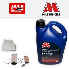 SERVICE KIT for VW GOLF MK6 CABRIO 1.6 TDI OIL FUEL CABIN FILTERS +OIL 2011-2016