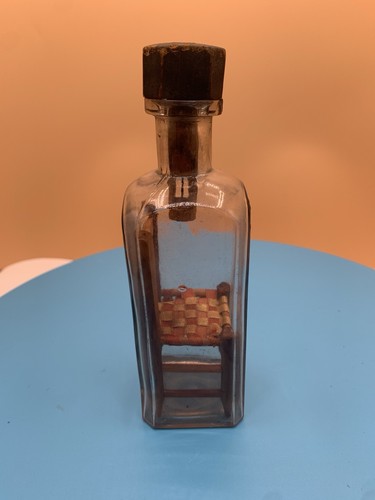 Antique folk art bottle whimsy - folk,