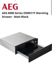 AEG 14cm Warming Drawer - Matt Black (KDK911424T)