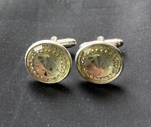 Silver tone cufflinks - cufflinks, 16mm