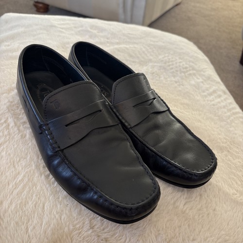 Tods black loafers 5uk - 9.5uk,