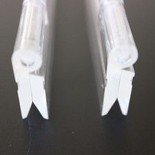 2 x Clear Acrylic Plastic