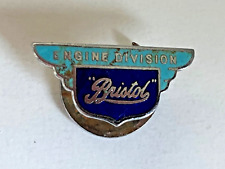 Vintage Bristol Engine Division Button Lapel badge By H W Miller
