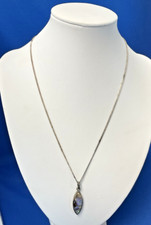 Kit Heath 925 Sterling Silver and Abalone Pendant Necklace