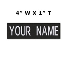 Custom Embroidered Name Tag