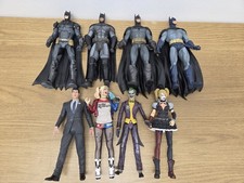 Mcfarlane Dc Multiverse Batman Joker Bruce  Arkham Figure Bundle + Movie Harley