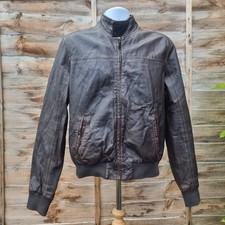 Vintage Peter Werth Men's Size L Long Sleeve Brown Leather Jacket