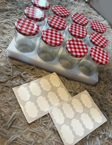 12x clear glass canning - glass,