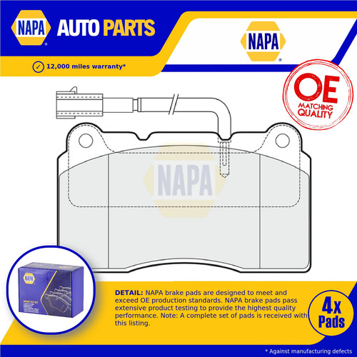 Brake pads set fits maserati - set,