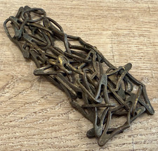 X1 VINTAGE ANTIQUE BRASS PICTURE MIRROR CHAIN