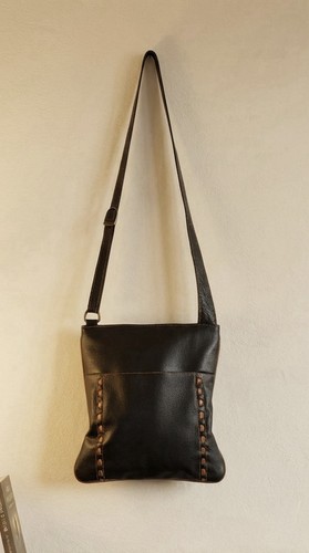 Genuine leather black - genuine,
