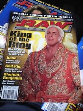 WWF WWE RAW Magazine Aug 2004 - Ric Flair + Gail Kim + Poster