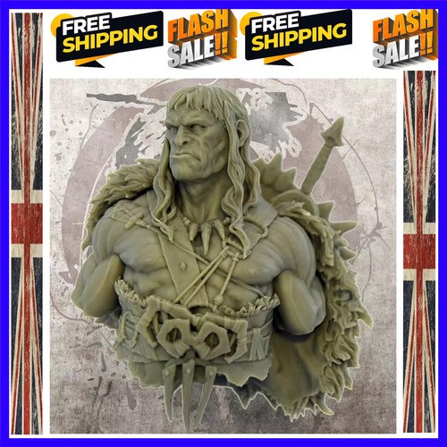 Ancient man warrior - man, bust