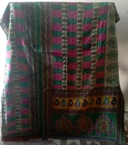 Vintage kantha blanket - kantha,