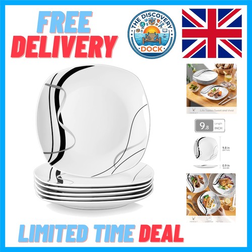 Piece square porcelain - 6-piece,