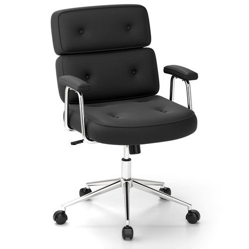Leather upholstered desk - pu,