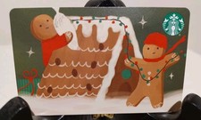 STARBUCKS GIFT CARD 2025 " BUILDING A GINGERBREAD HOUSE " NEW 🎄 GREAT PRICE