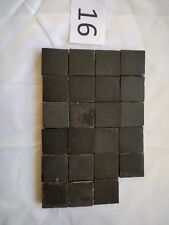 Black Victorian Geometric Encaustic Tiles Craven Dunnill Salvage (27 x 27 mm)