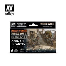 VAL70206 - AV Vallejo Model Color Set - WWII German Infantry (6)