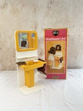 Vintage Sindy Bathroom Sink Washbasin  Pedigree doll Furniture Boxed