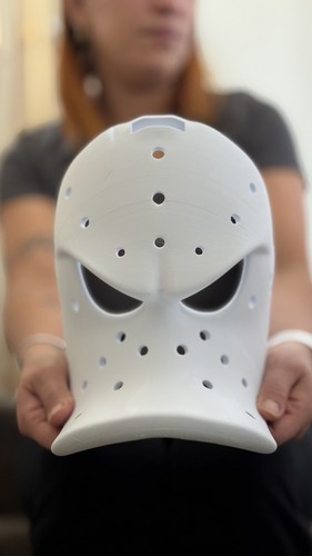 Ducks wild wing hockey mask - hockey,