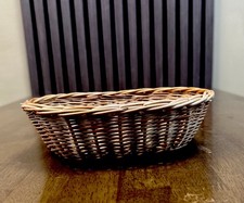 Wicker Basket Dark Brown L