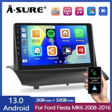 Apple CarPlay For Ford Fiesta MK6 2008-2016 9" Android 14 Car Stereo GPS NAV 32G