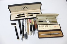 Job lot of Pens Parker Ronson Eversharp Platignum Etc Fountains , Pens & pencils