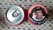 JOCKY WILSON (A)  WORLD CHAMPION  DARTS BADGE  55MM IN SIZE