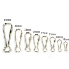 16-54mm Metal Snap Lanyard Clip Hook Gourd Buckle Keychain Camping Clasp Clips