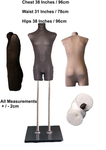 Tailors dummy male legs black - male,