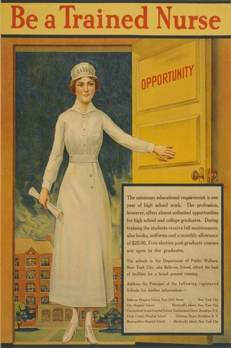 Trained nurse 1917 world - be,