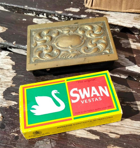 Vintage brass swan vestas - vintage,