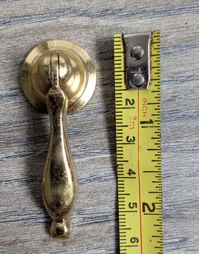 Brass ornate draw - brass, knob