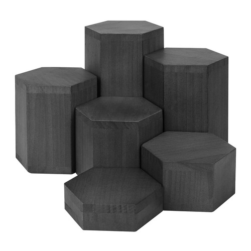 Pcs wooden hexagon - 6,