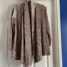 QVC Michelle Hope Velvet Long Jacket 10/12