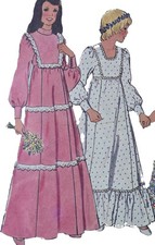 1960s Ruffled Tiered Lantern Sleeve Flower Girl Dress Style 8314 Sewing Pattern