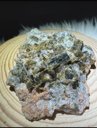Natural epidote quartz - natural, &