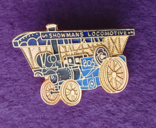Showmans Locomotive Engine Steam Rally Road Loco Enamel Pin Badge.   PB1-45