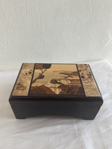 Vintage italian inlaid - vintage, wood