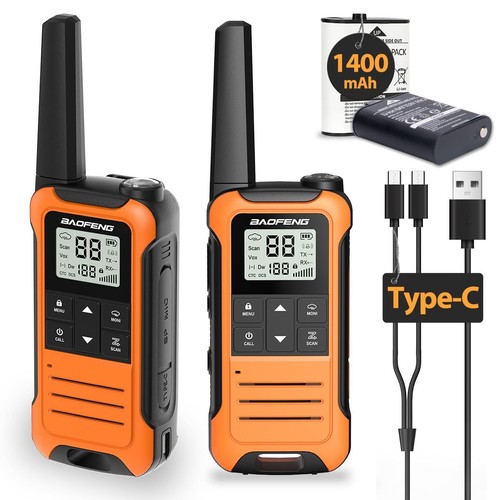 Long range rechargeable walkie - long,