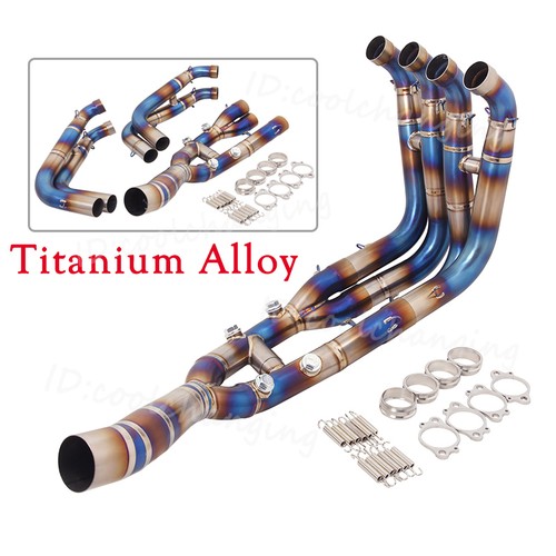 Titanium alloy exhaust header - titanium,