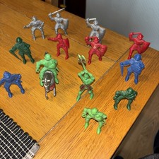 11 Assorted Toy Knights Plastic