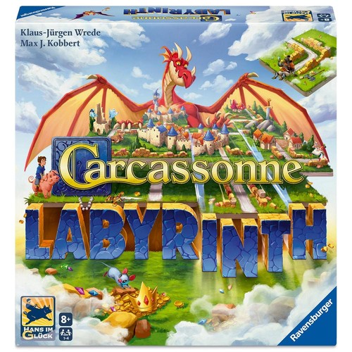 Carcassonne labyrinth board - carcassonne,