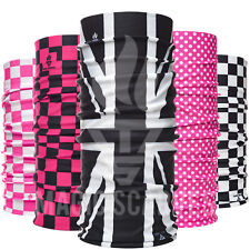 Pink Check Neck Tube Biker MOD