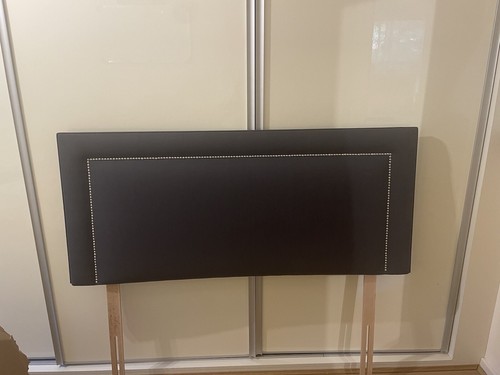Grey double bed headboard - double,